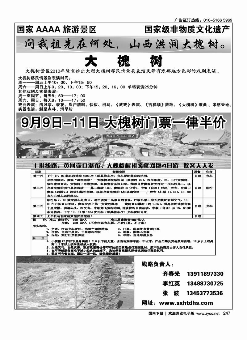 洪洞大槐树（1页）右手页