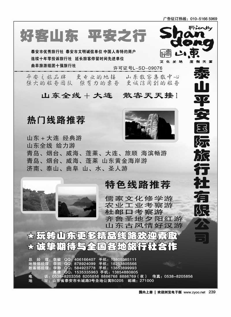 泰山平安国旅