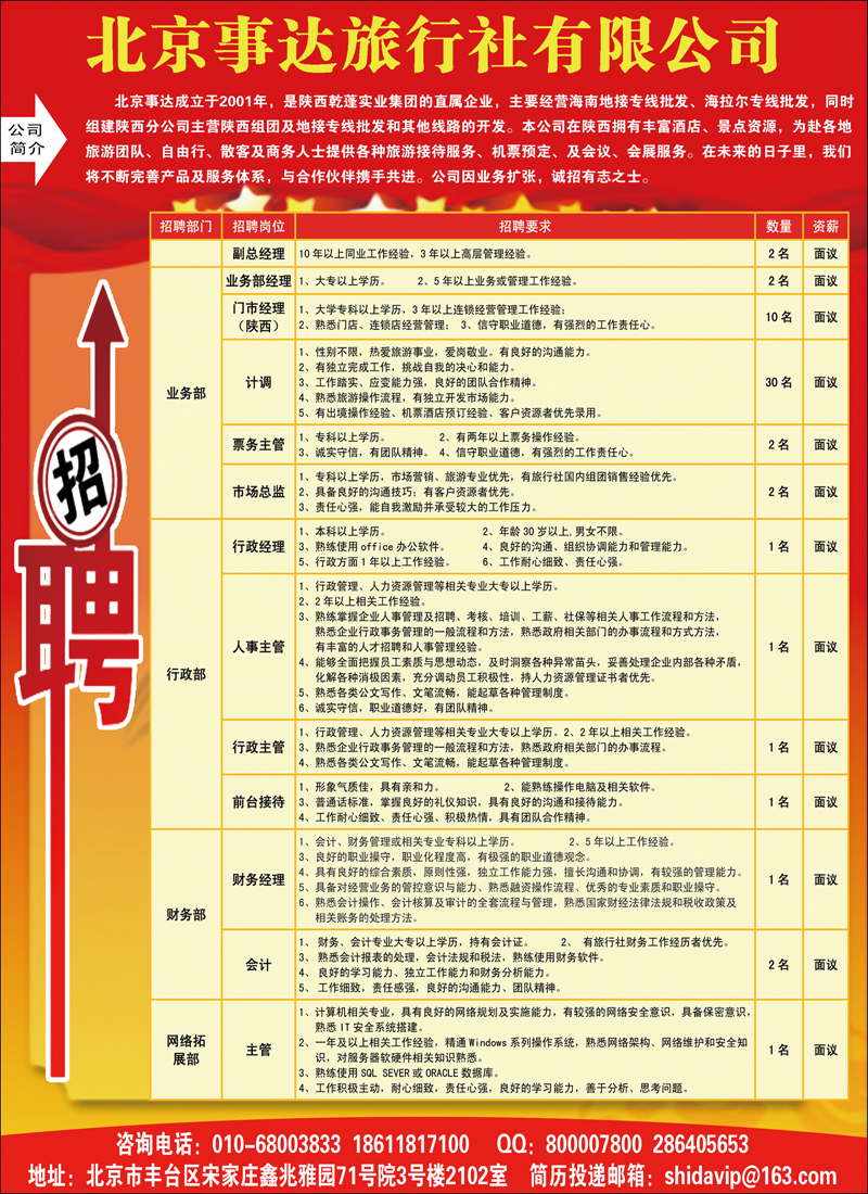 北京事达旅行社