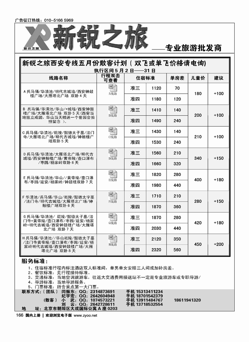 新锐之旅·西安专线