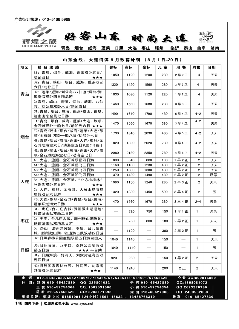 辉煌之旅·山东大连线路