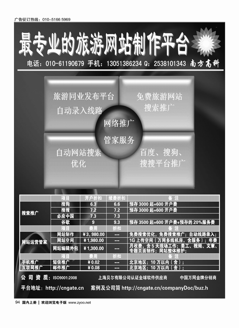 旅游网站建设