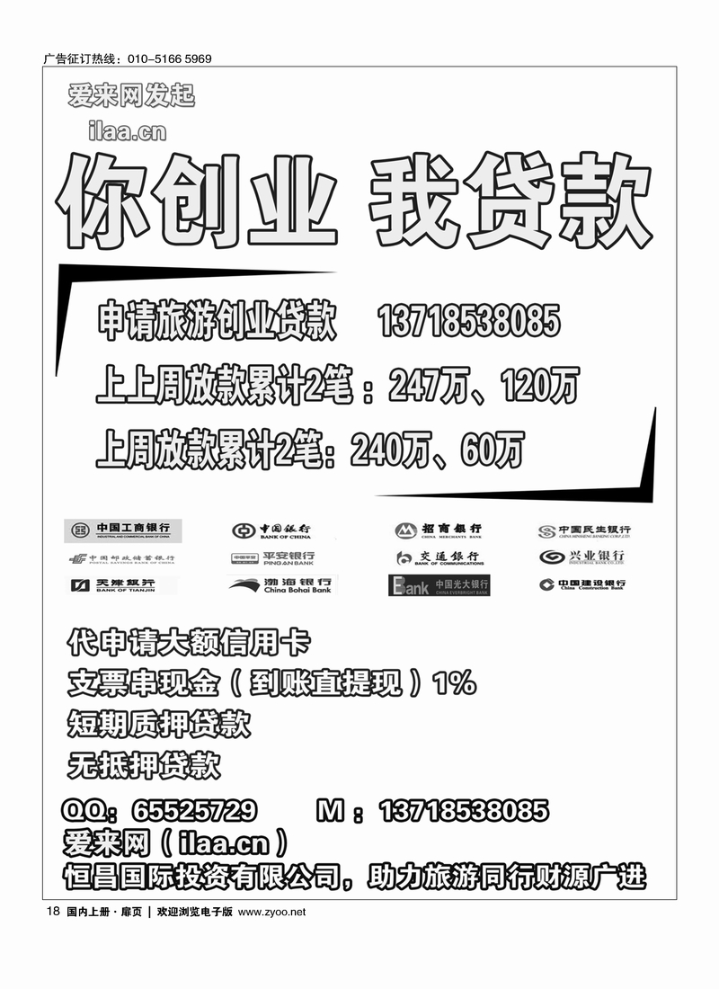 旅游创业贷款