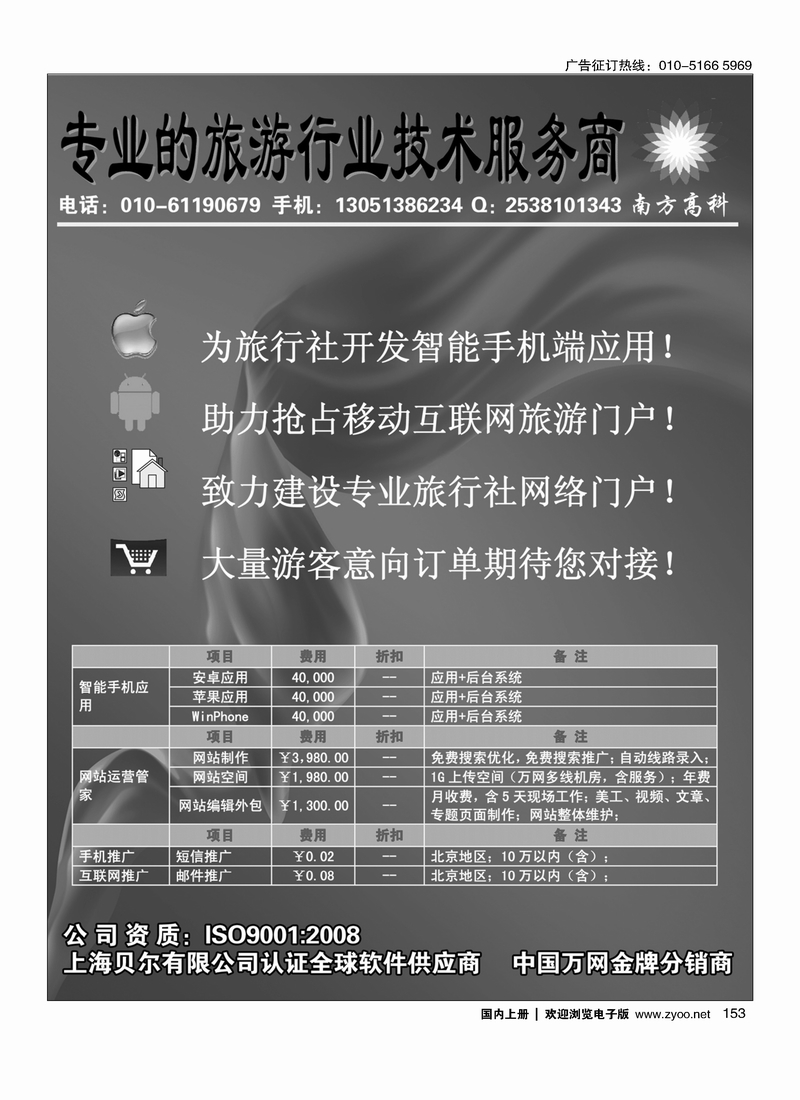 153 旅游网站建设