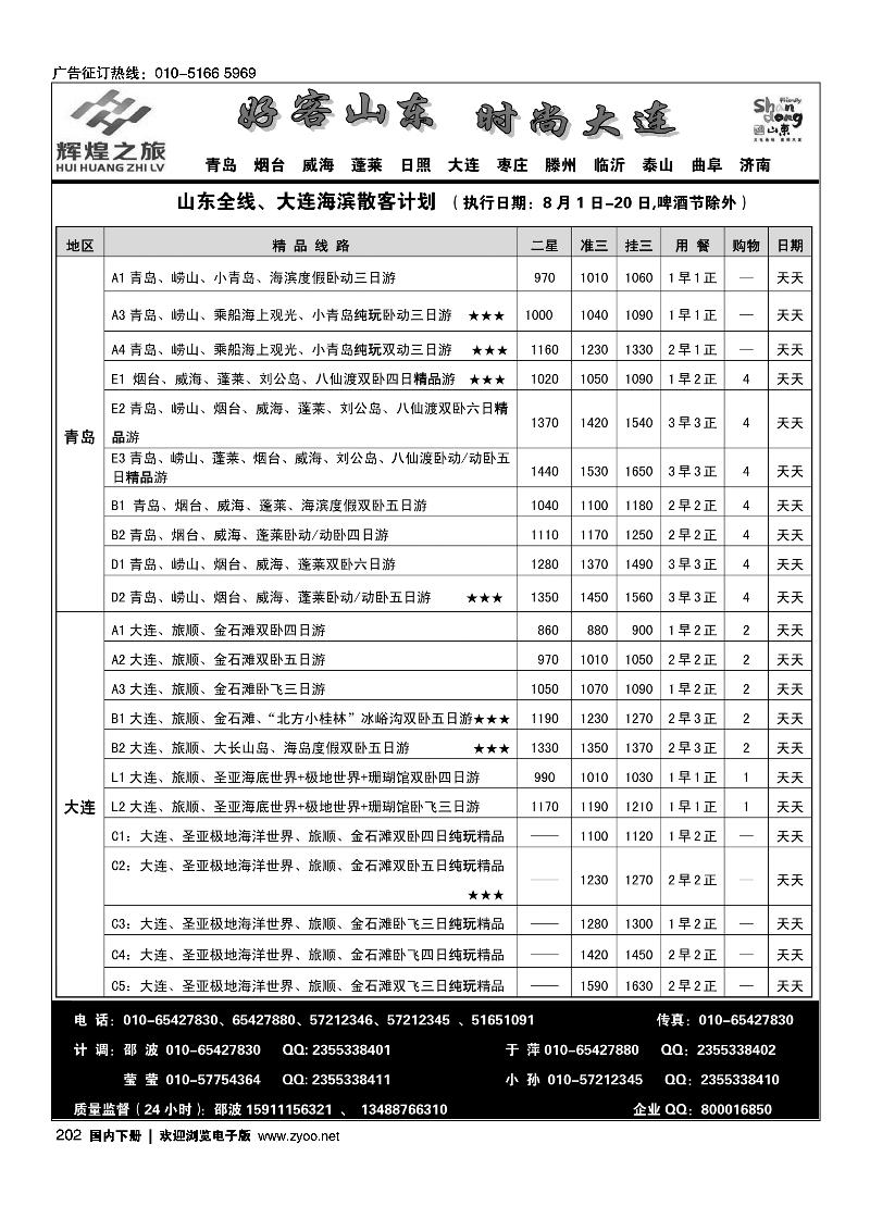 202辉煌之旅-山东全线 大连