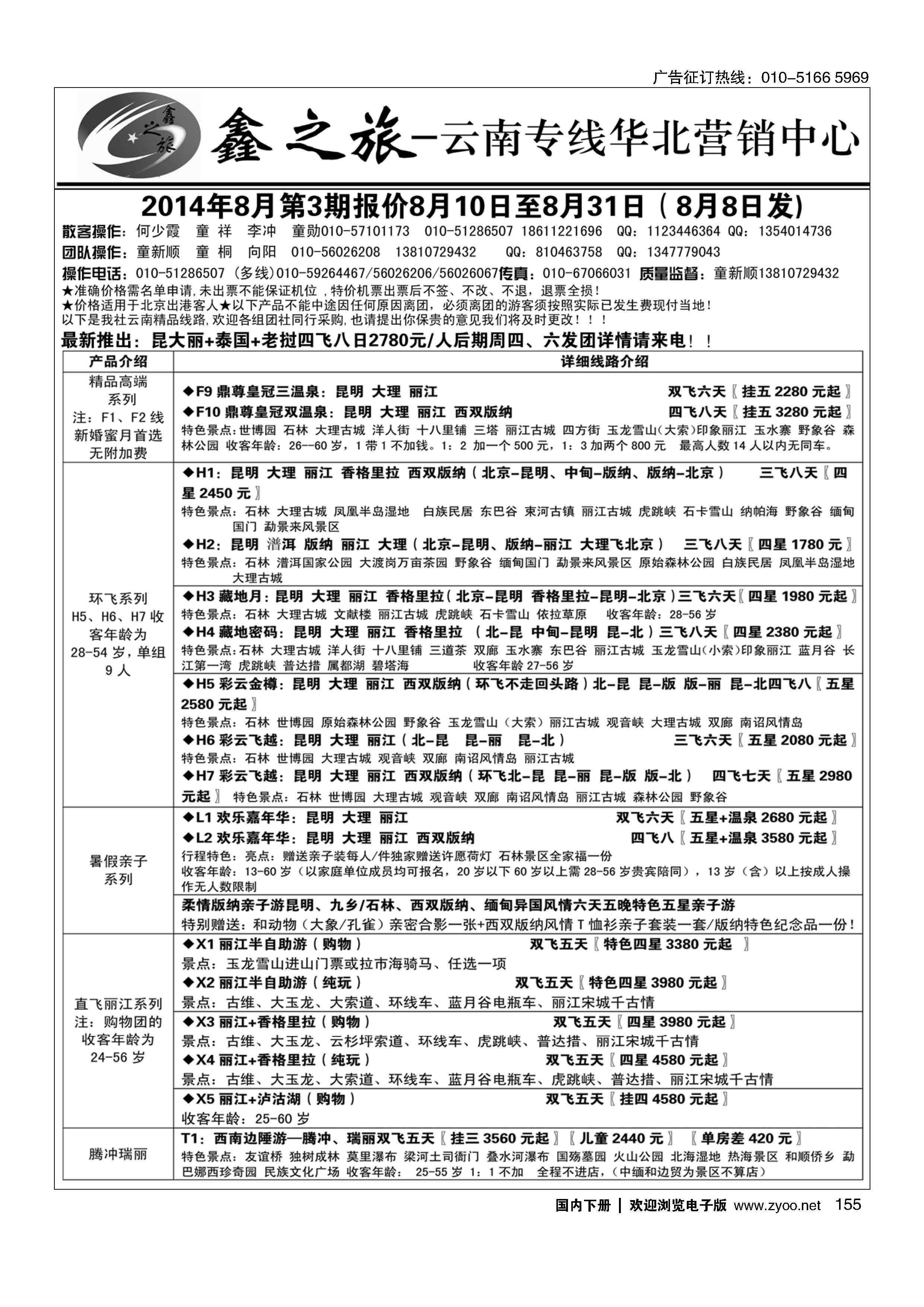 155鑫之旅？云南专线