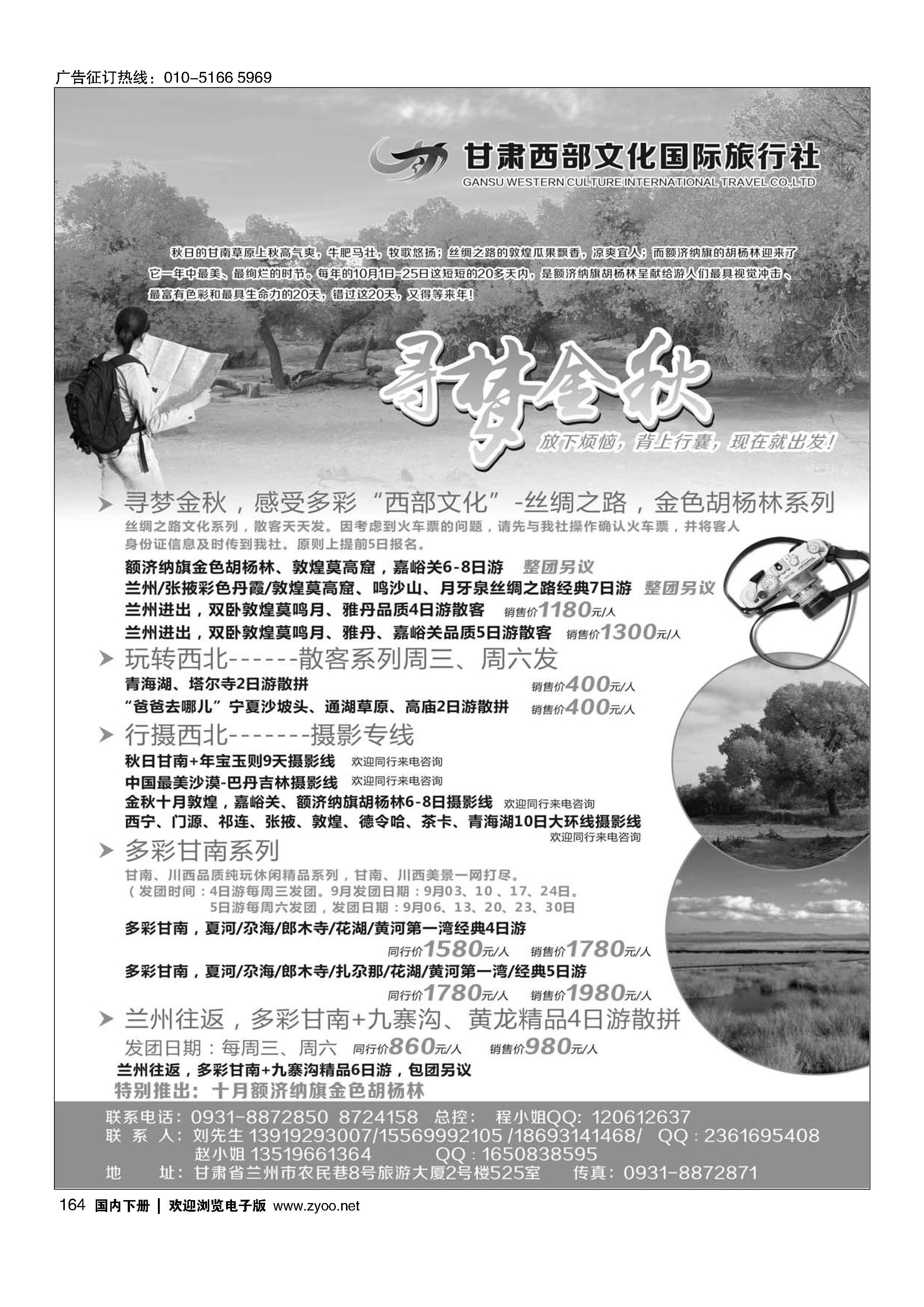 164甘肃西部文化国际旅行社