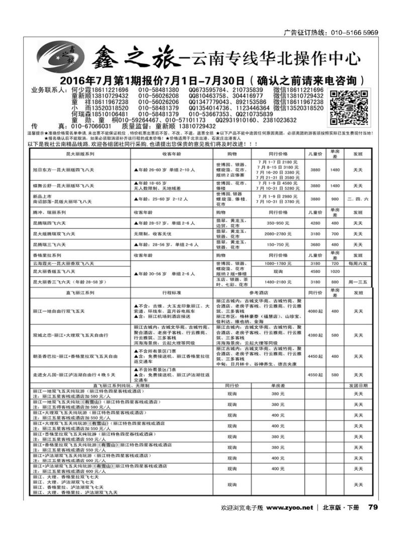 79鑫之旅？云南专线