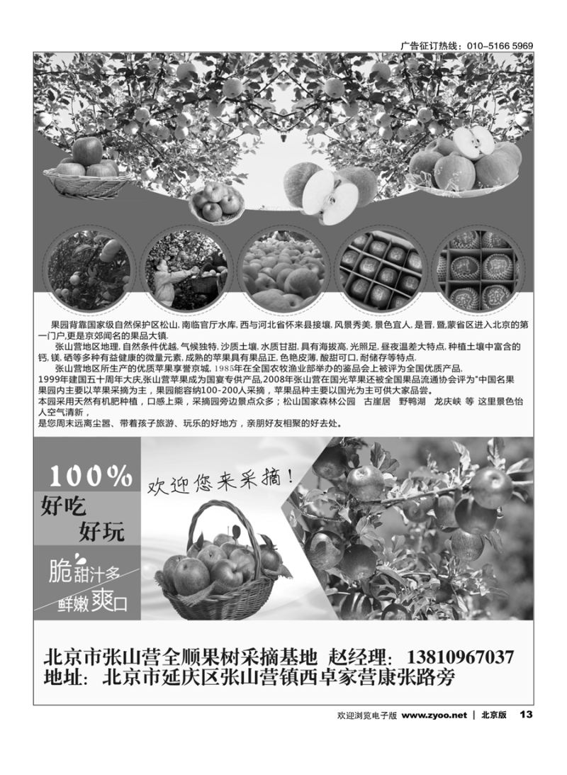 13北京市张山营全顺果树采摘基地｛11330｝