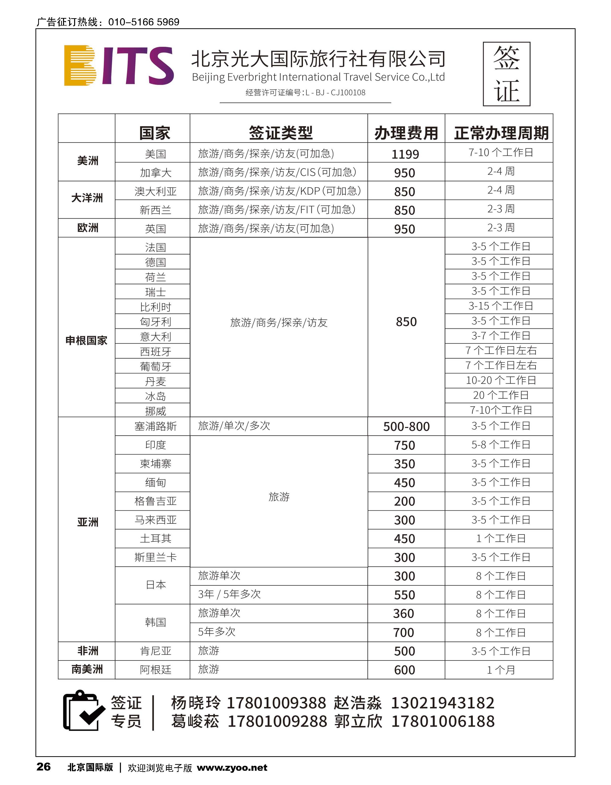 26光大国旅签证部