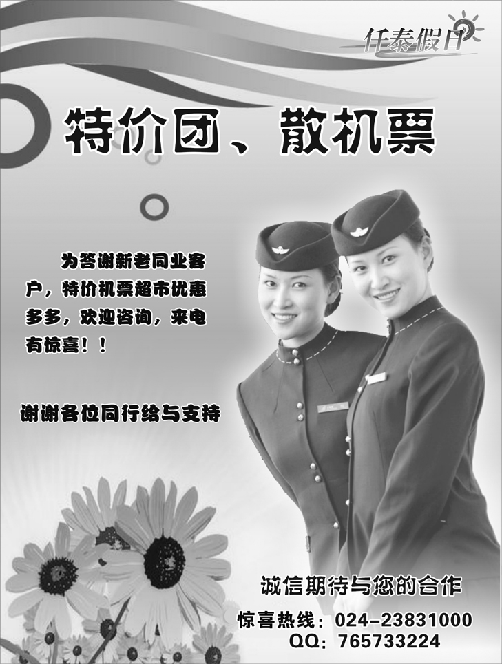 11仟泰假日扉新（机票）
