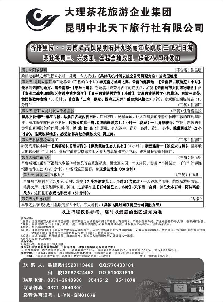 大理茶花旅游集团-中北天下旅行社2 (1)