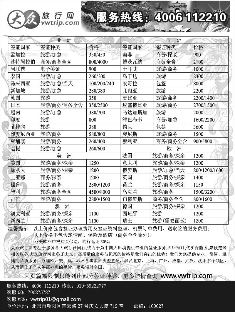 全球签证批发商