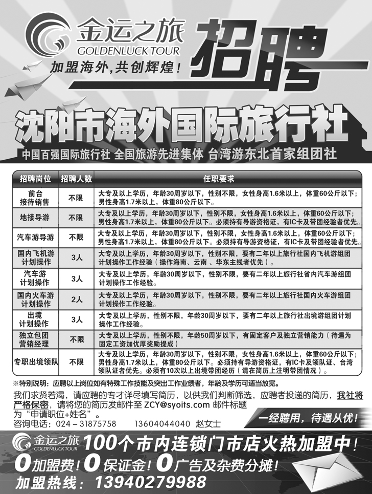 a-扉4沈阳市海外国际旅行社招聘