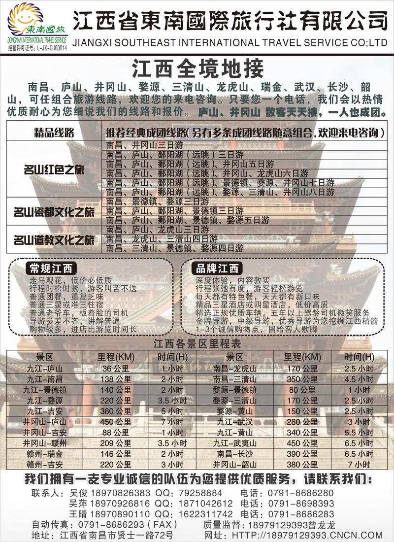 江西东南国际旅行社有限公司2