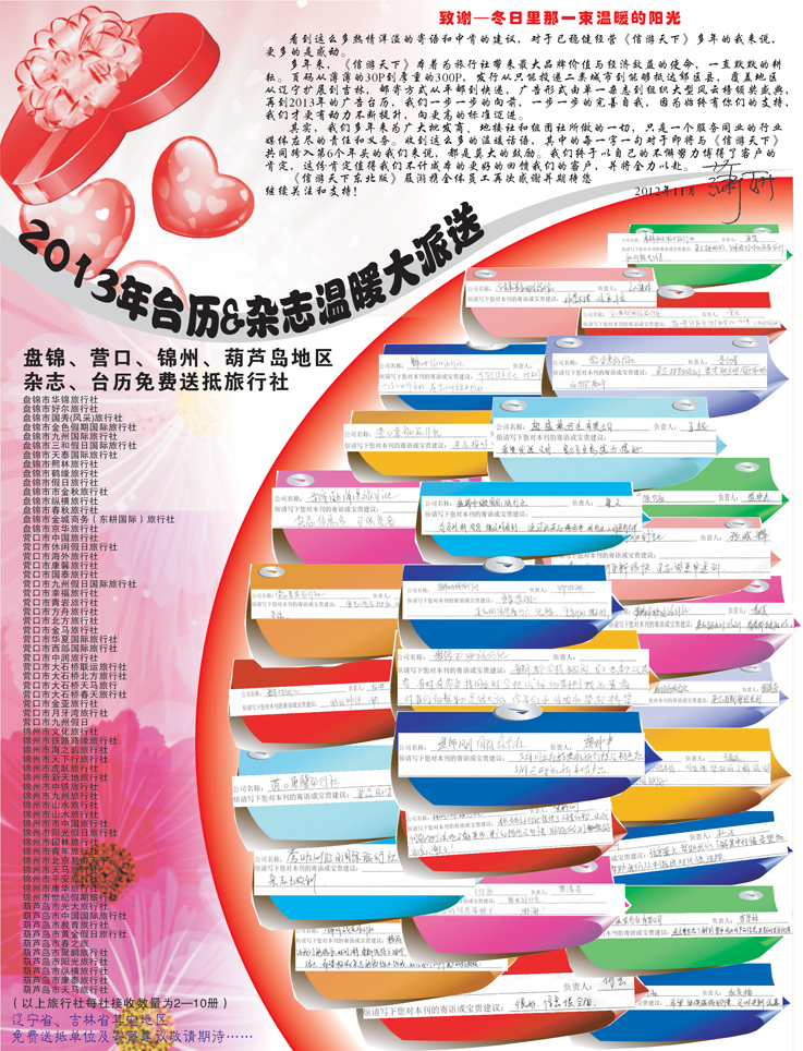 台历寄语 盘锦-营口-锦州-葫芦岛