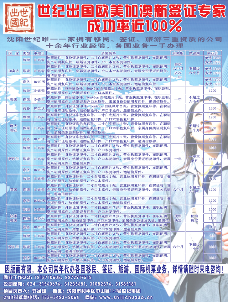 a彩30出国世纪-欧美加澳非新签证专家