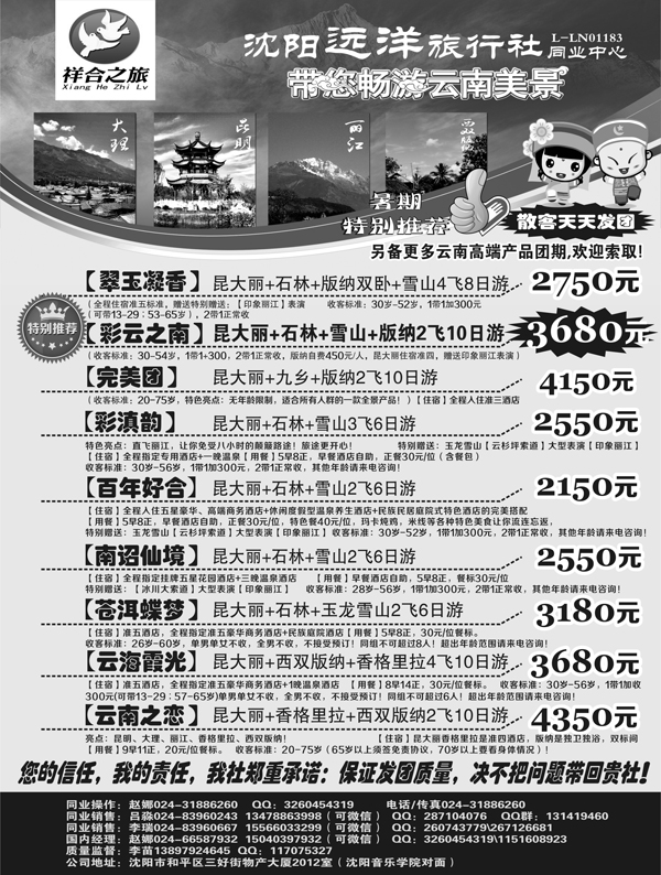 A-彩扉01沈阳远洋旅行社黑