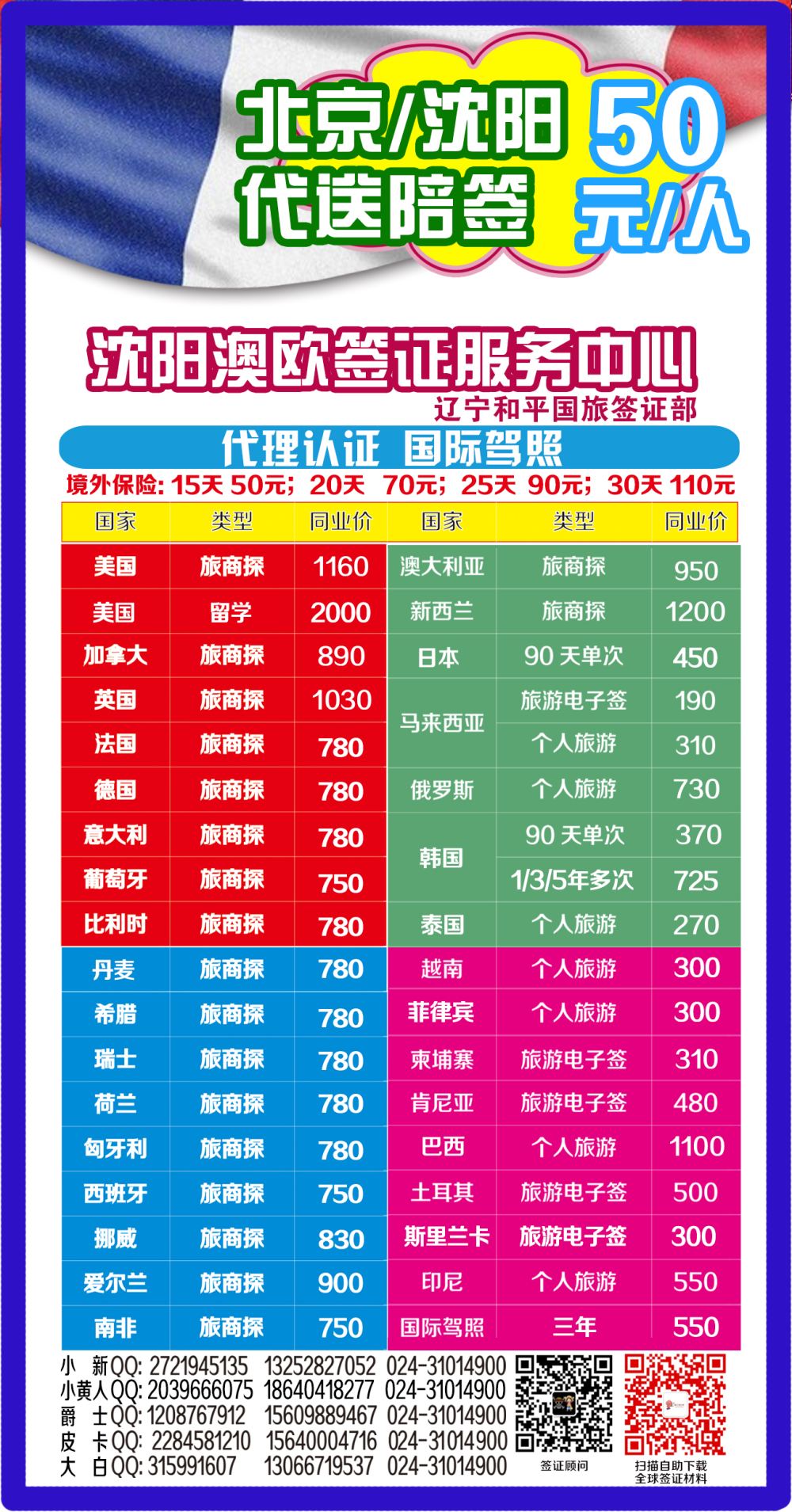 B-彩02沈阳澳欧签证服务中心