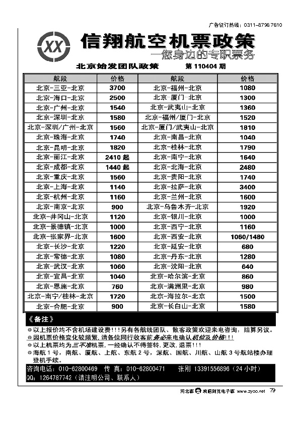 北京信翔航空79