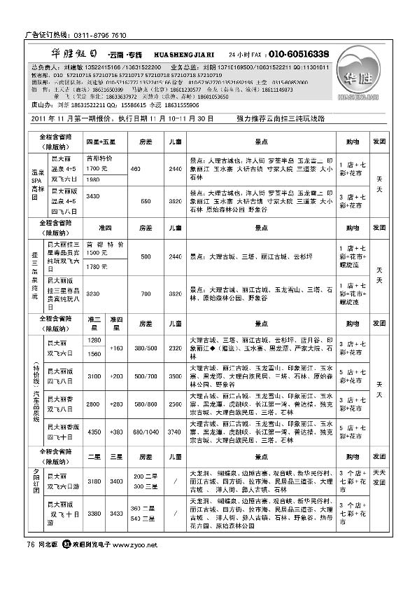 昆明印象国际旅行社：云南品质专线地接 76