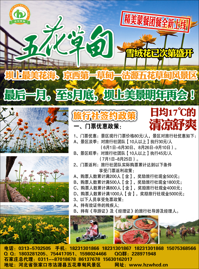 坝上最美花海、京西避暑胜地—沽源五花草甸风景区（河北）