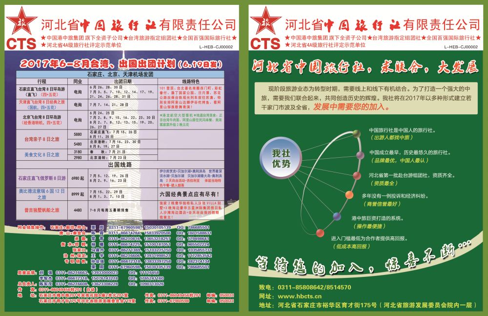 封面拉页·河北省中国旅行社