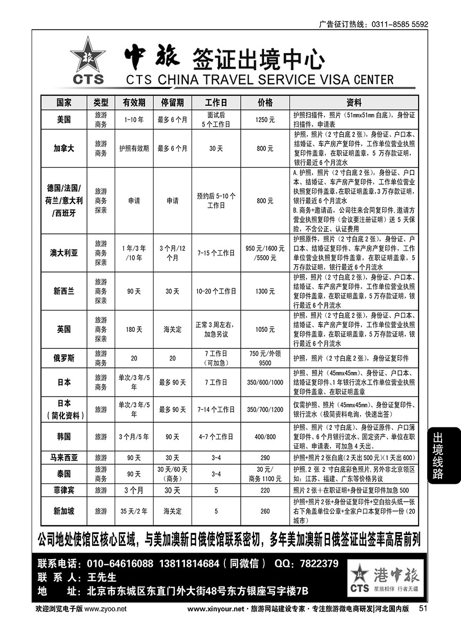 51 中旅签证