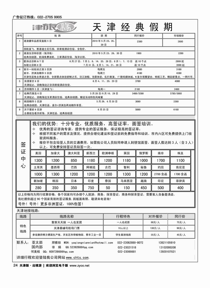 天津经典假期