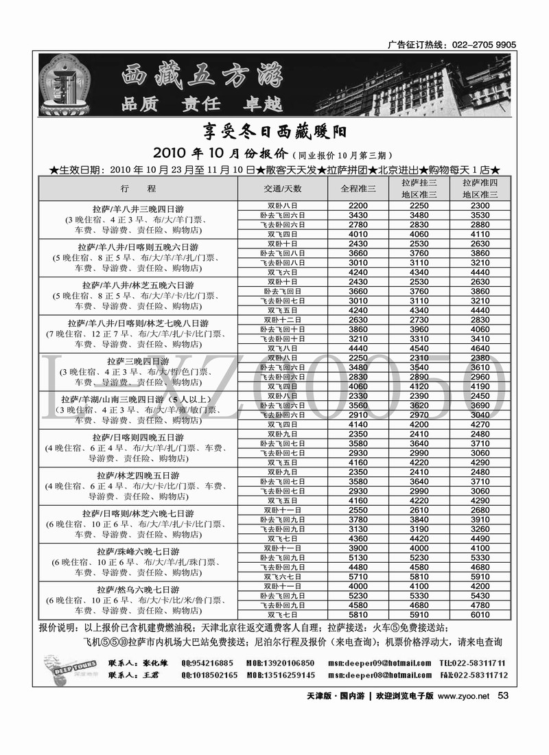 西藏五方游