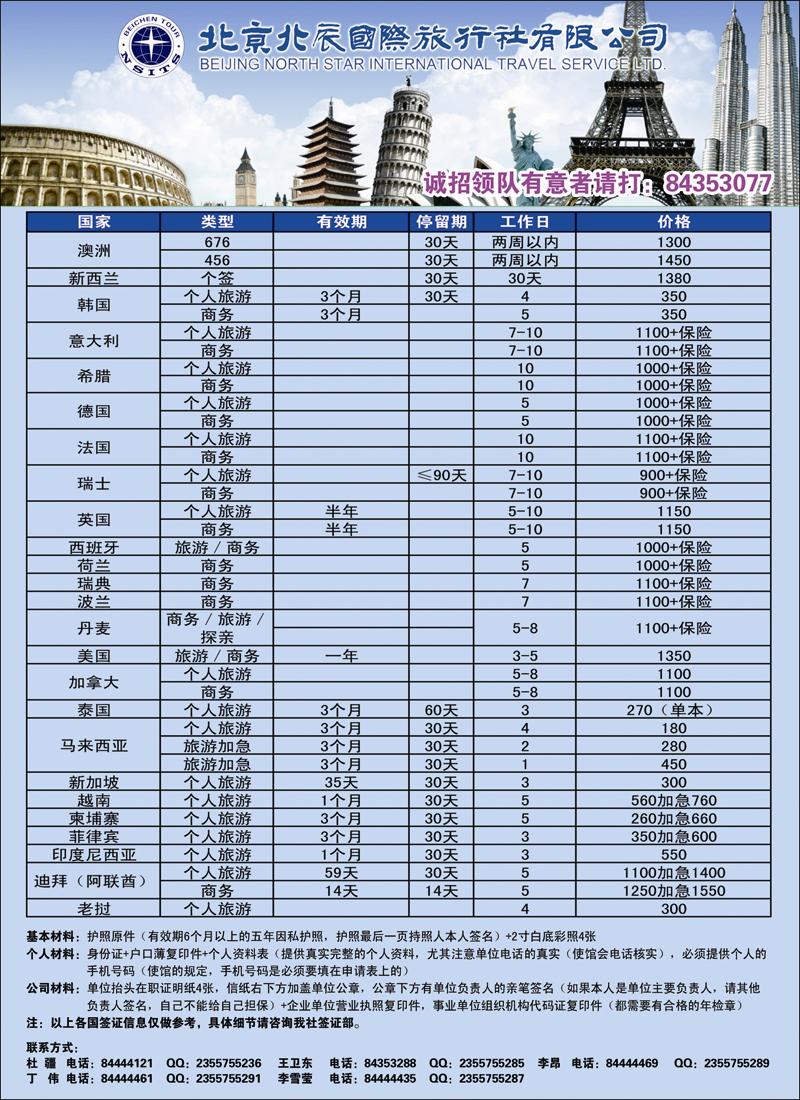 北辰国际旅行社6