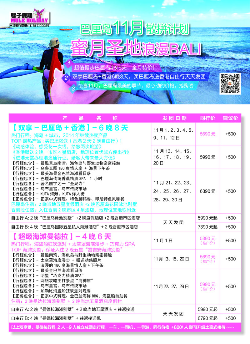 骡子假期--巴厘岛封二