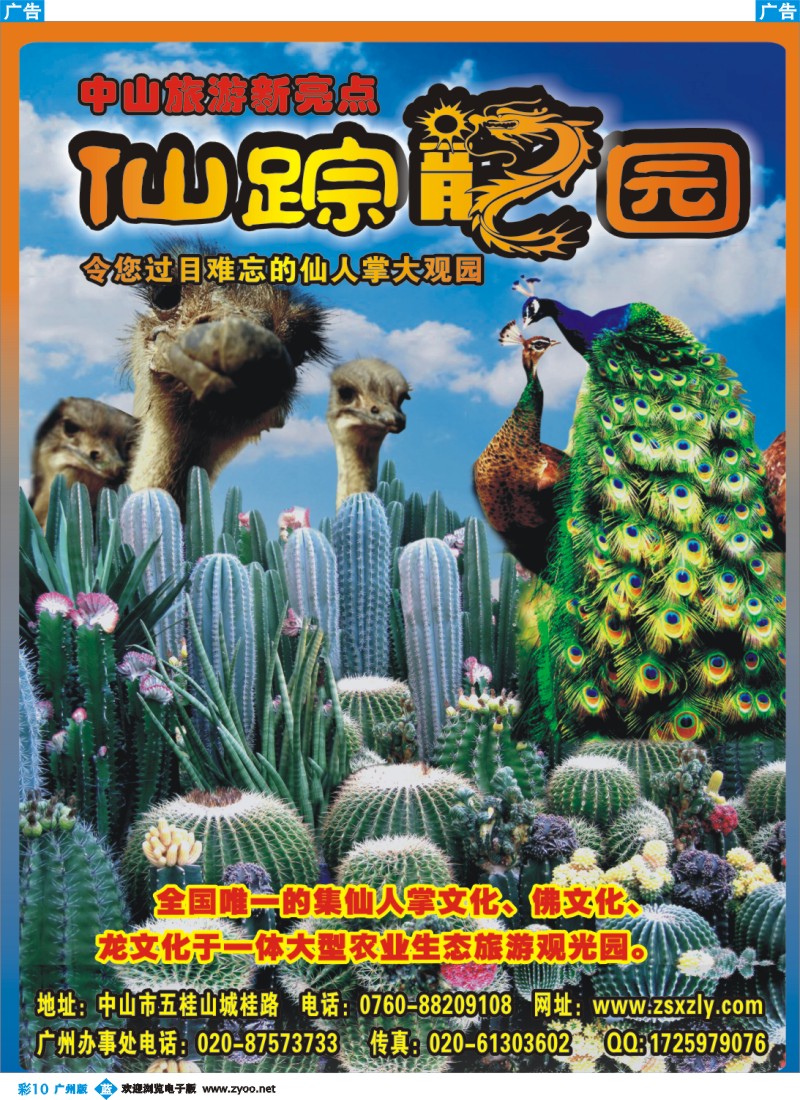 彩b010 中山旅游新亮点-仙踪龙园