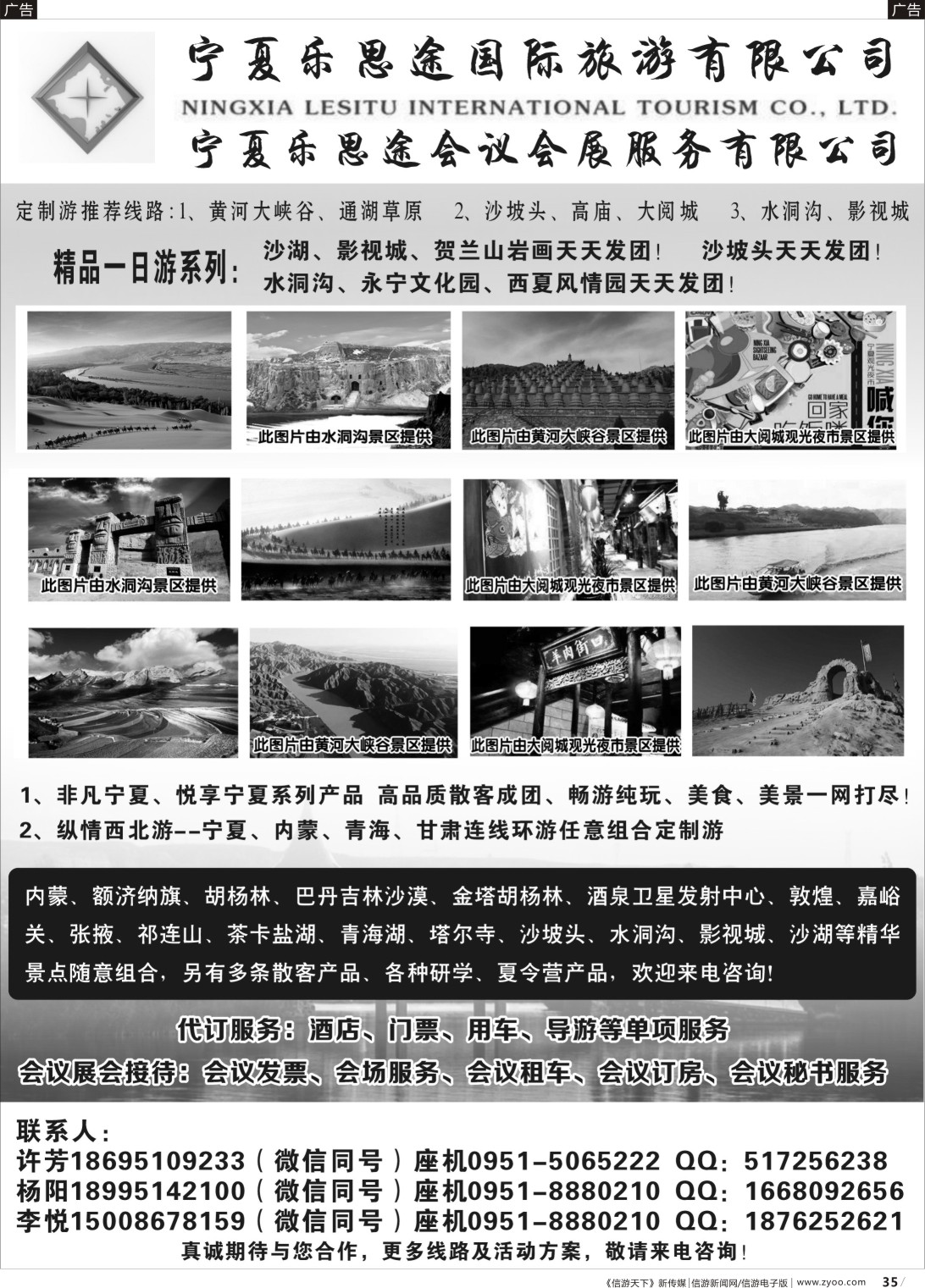 b035 宁夏乐思途国际旅游有限公司（黑白）