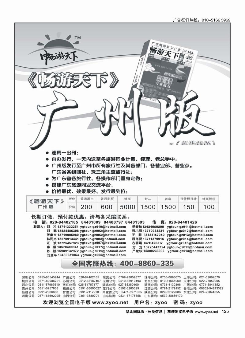 畅游天下125