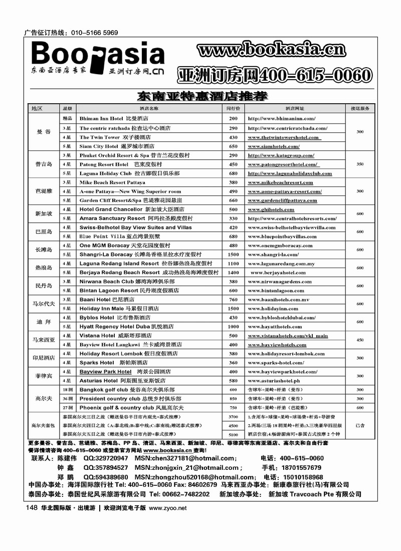 酒店预订——东南亚酒店大全