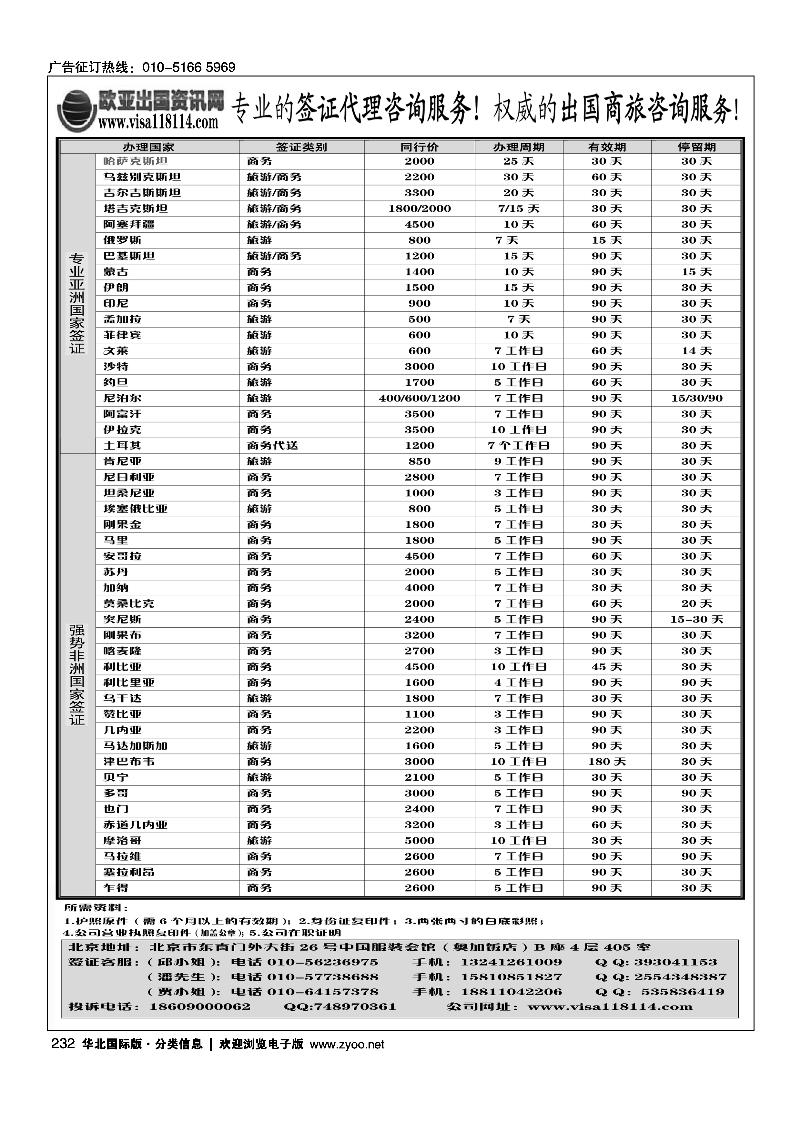 欧亚出国签证中心