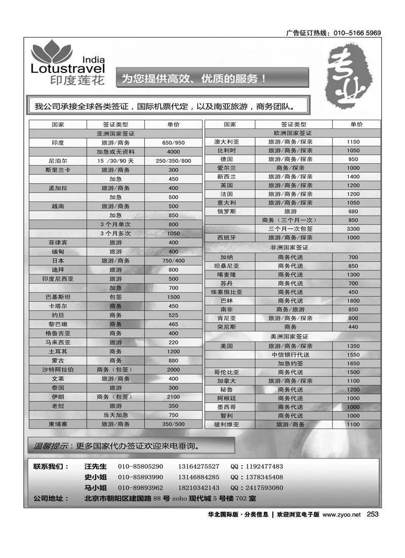 印度莲花签证中心