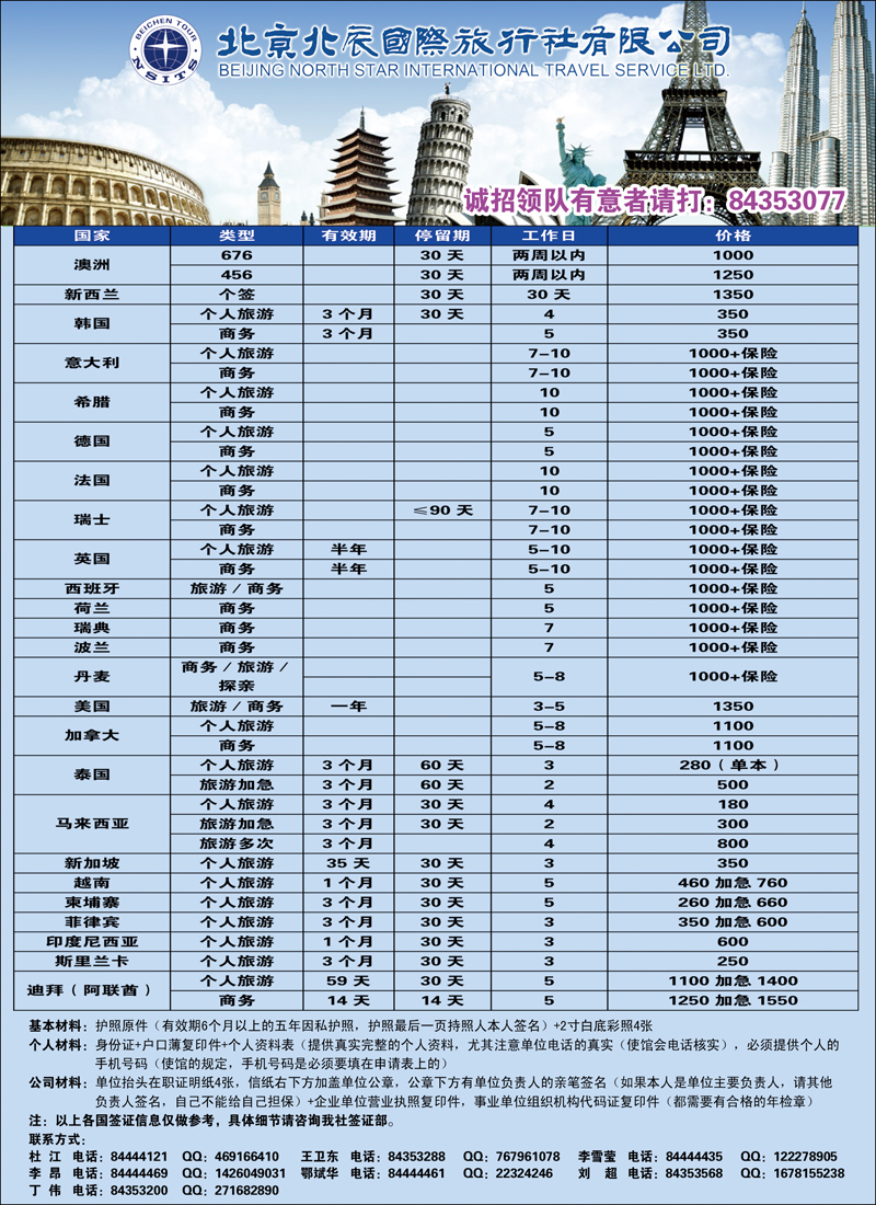 北辰国际旅行社（签证）4