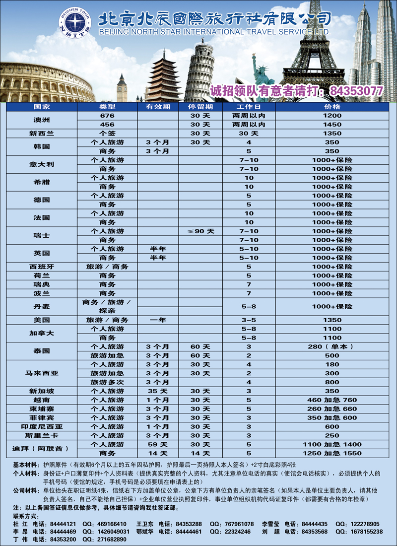 北辰国际旅行社（签证）6