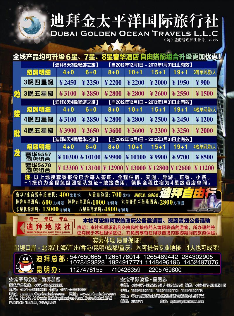 迪拜金太平洋