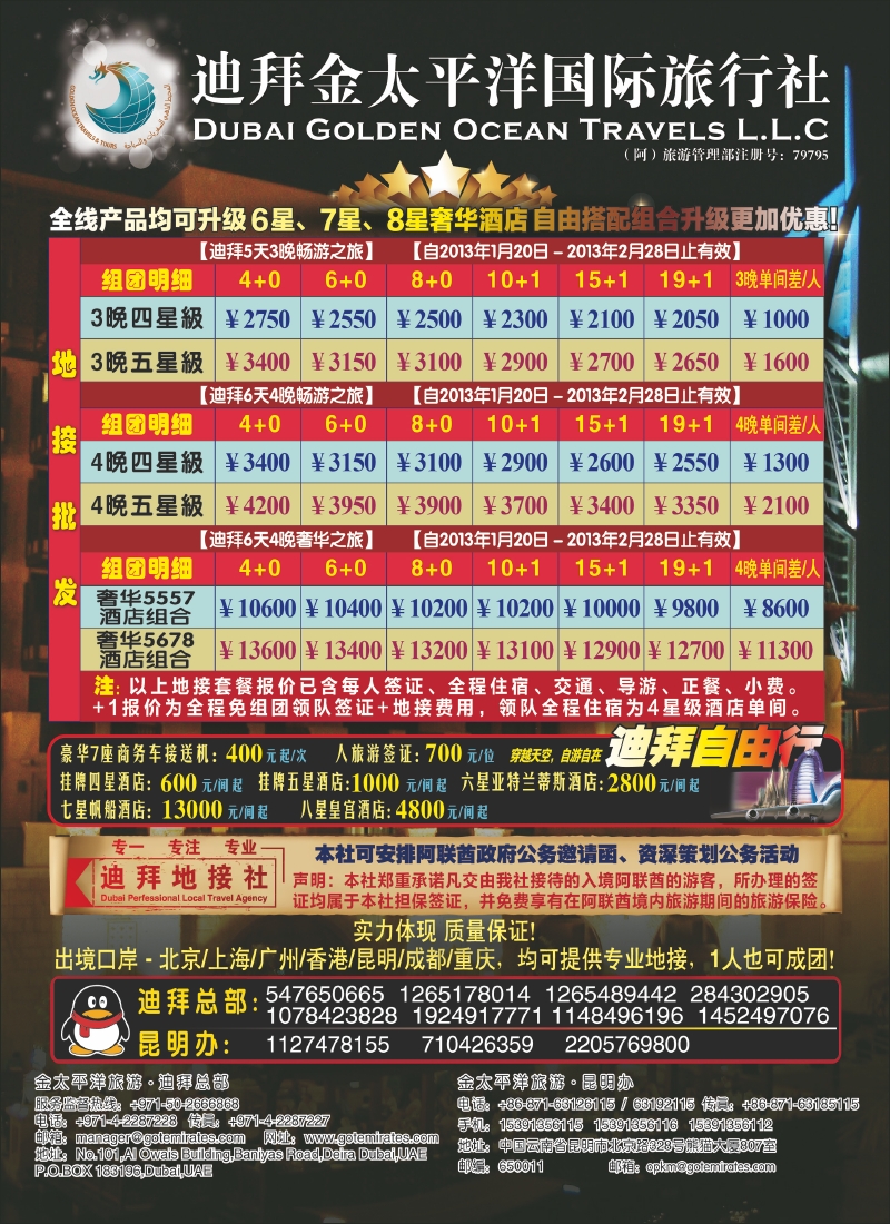 迪拜金太平洋