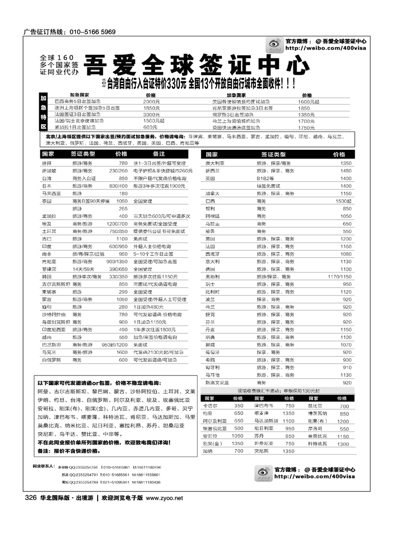 326 吾爱签证中心·吾爱旅游网