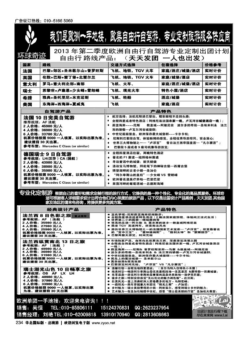 234环球奇迹-欧洲地接社