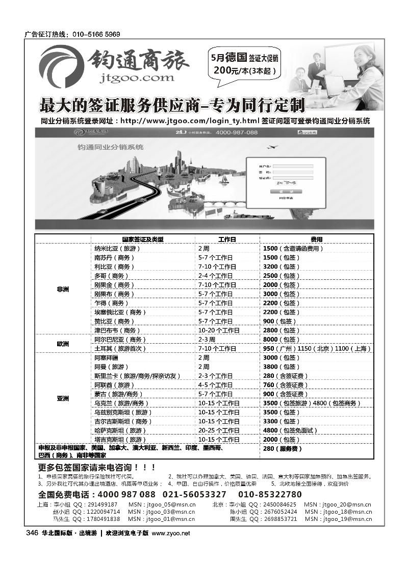 346签证-钧通商旅
