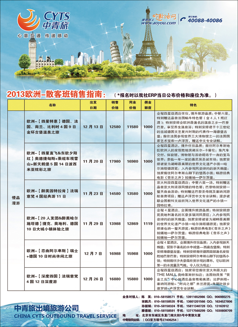 彩4650中青旅2（欧洲）