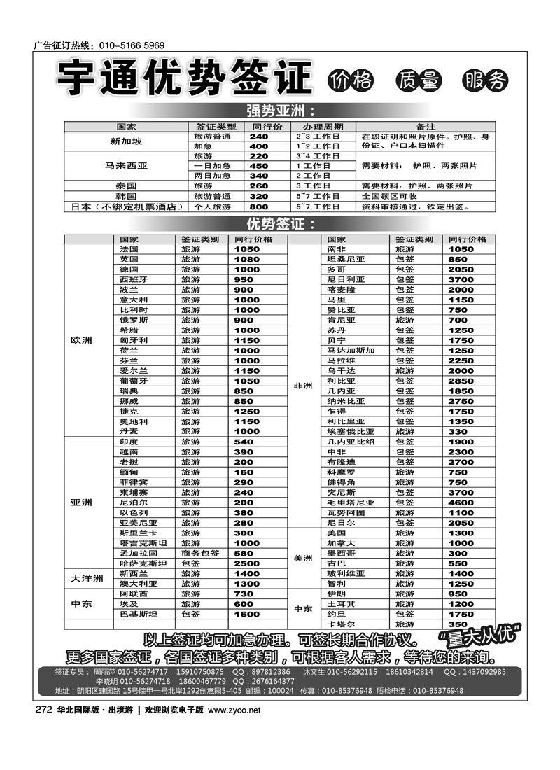 272宇通签证