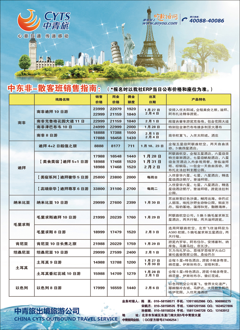 彩54-59中青旅4（中东非）