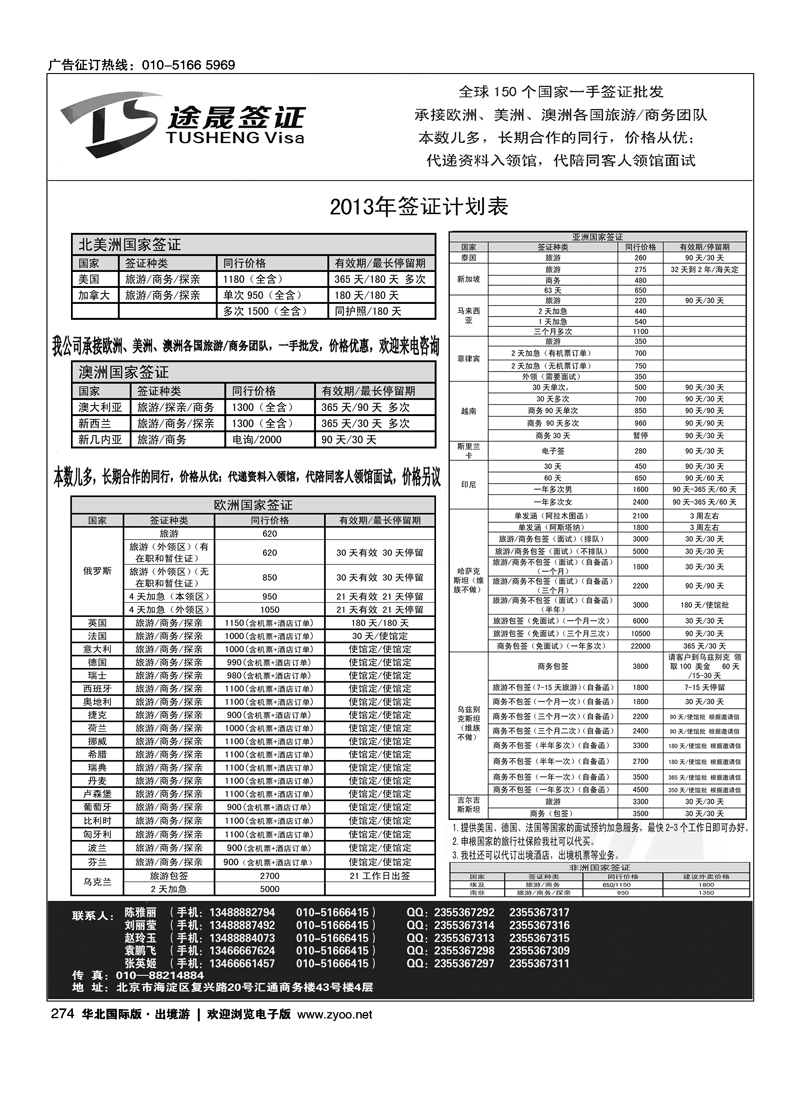 274途晟签证