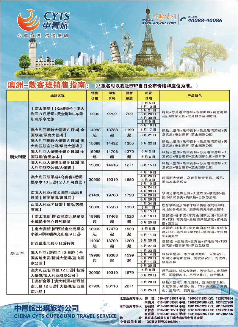 彩19中青旅5（澳洲）
